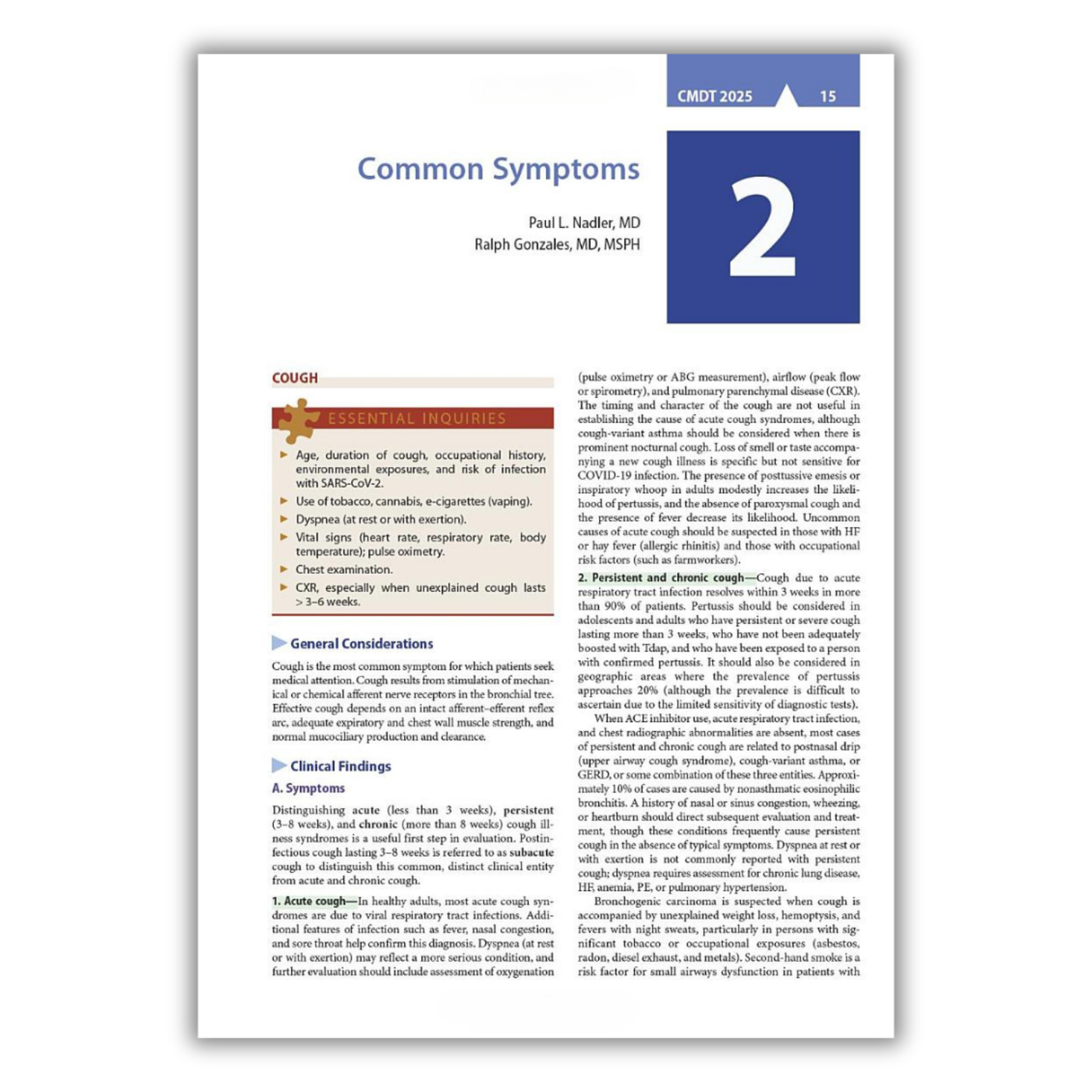 Chapter 2: Common Symptoms