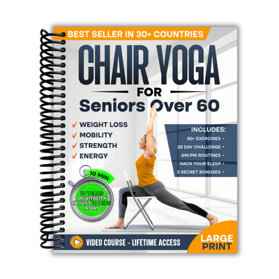 Front cover of Chair Yoga for Seniors over 60 (Weight Loss, Mobility, Strength, and Energy)