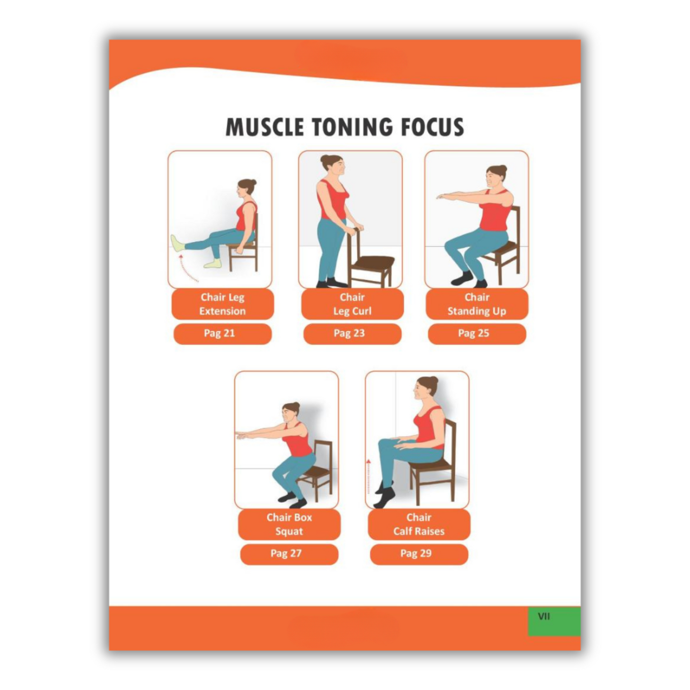 inside page of Chair Yoga for Weight Loss