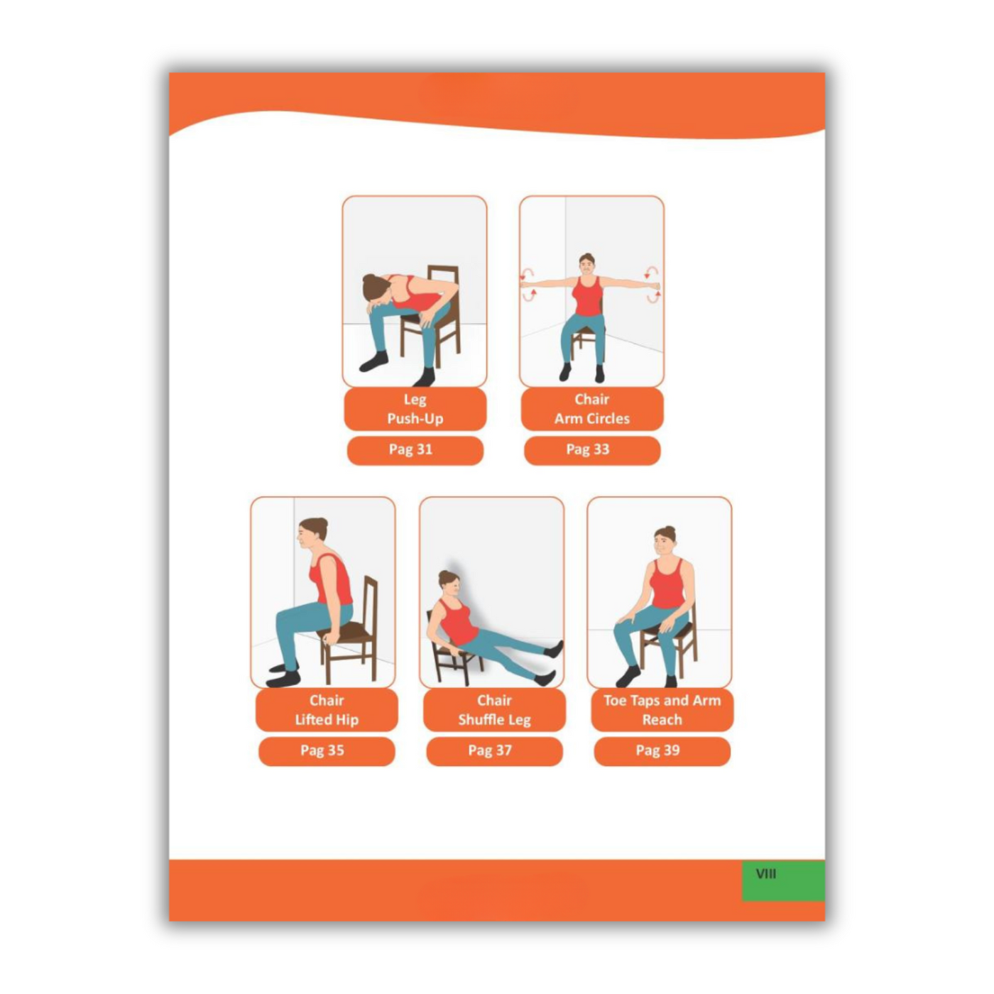 inside page of Chair Yoga for Weight Loss