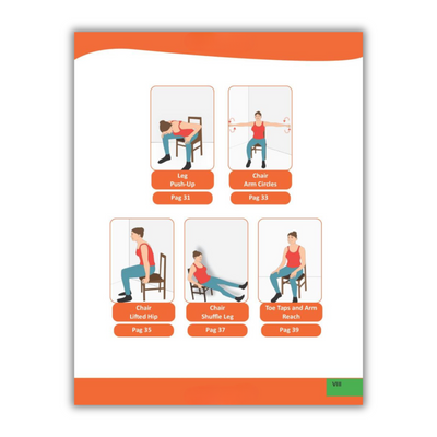 inside page of Chair Yoga for Weight Loss