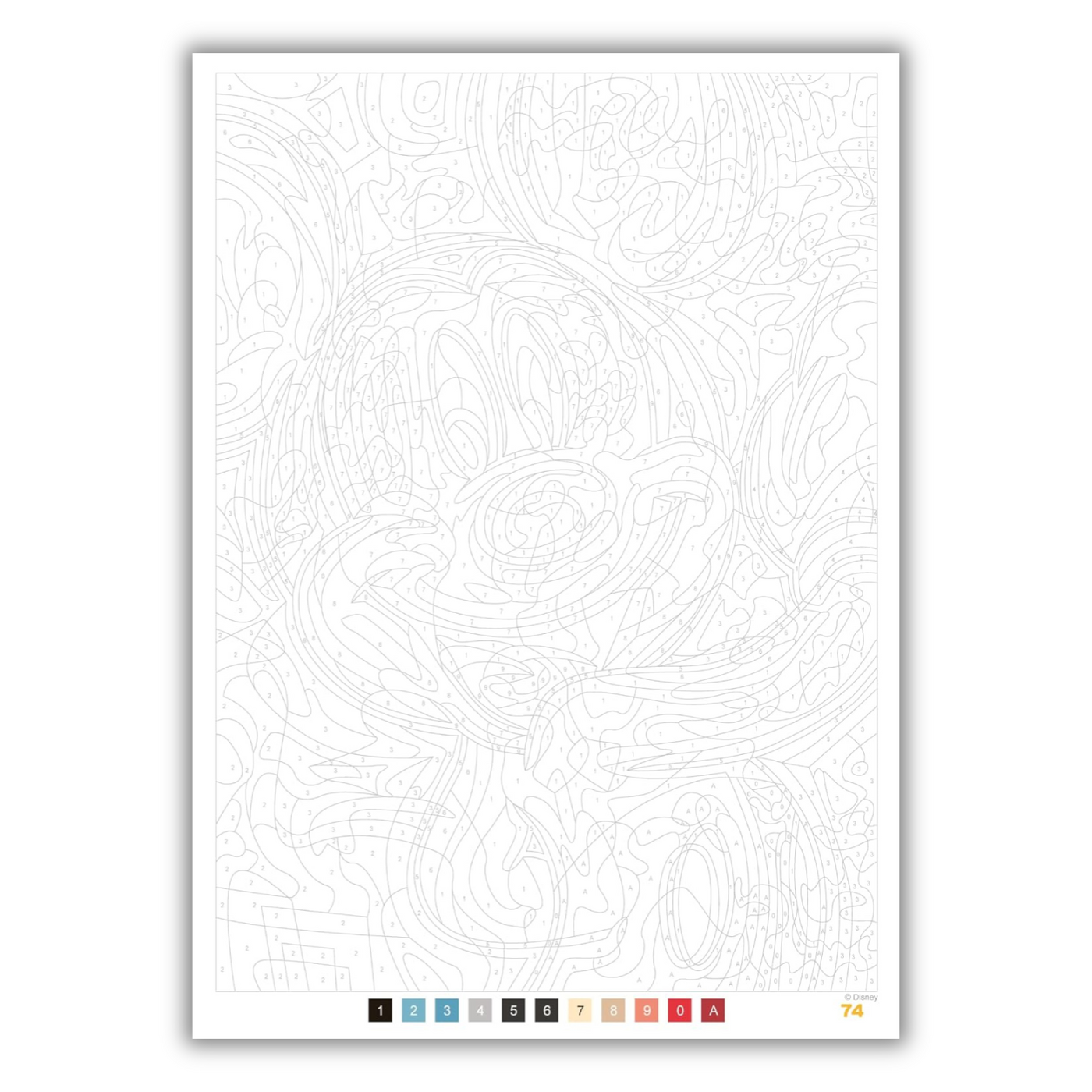 inside page of Coloriages mystères Disney - Les Grands classiques