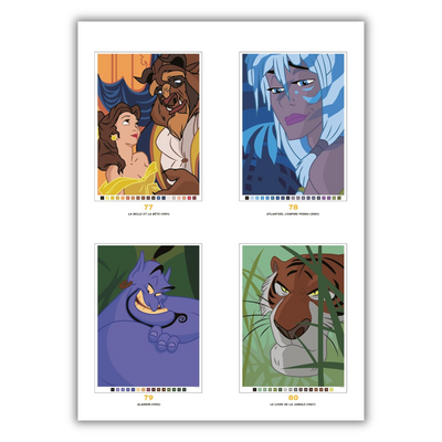 inside page of Coloriages mystères Disney - Les Grands classiques