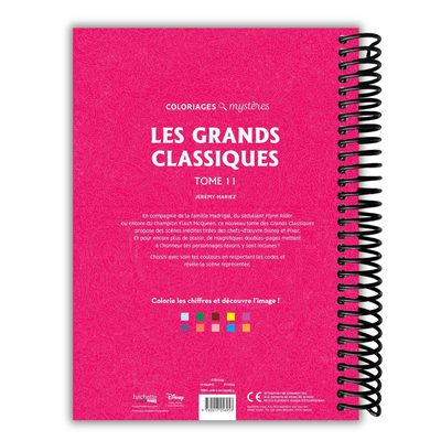 Coloriages mystères Disney - Les Grands classiques Tome 11 (Spiral Bound)