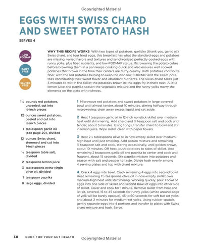 Eggs with Swish Chard and Sweet Potato Hash