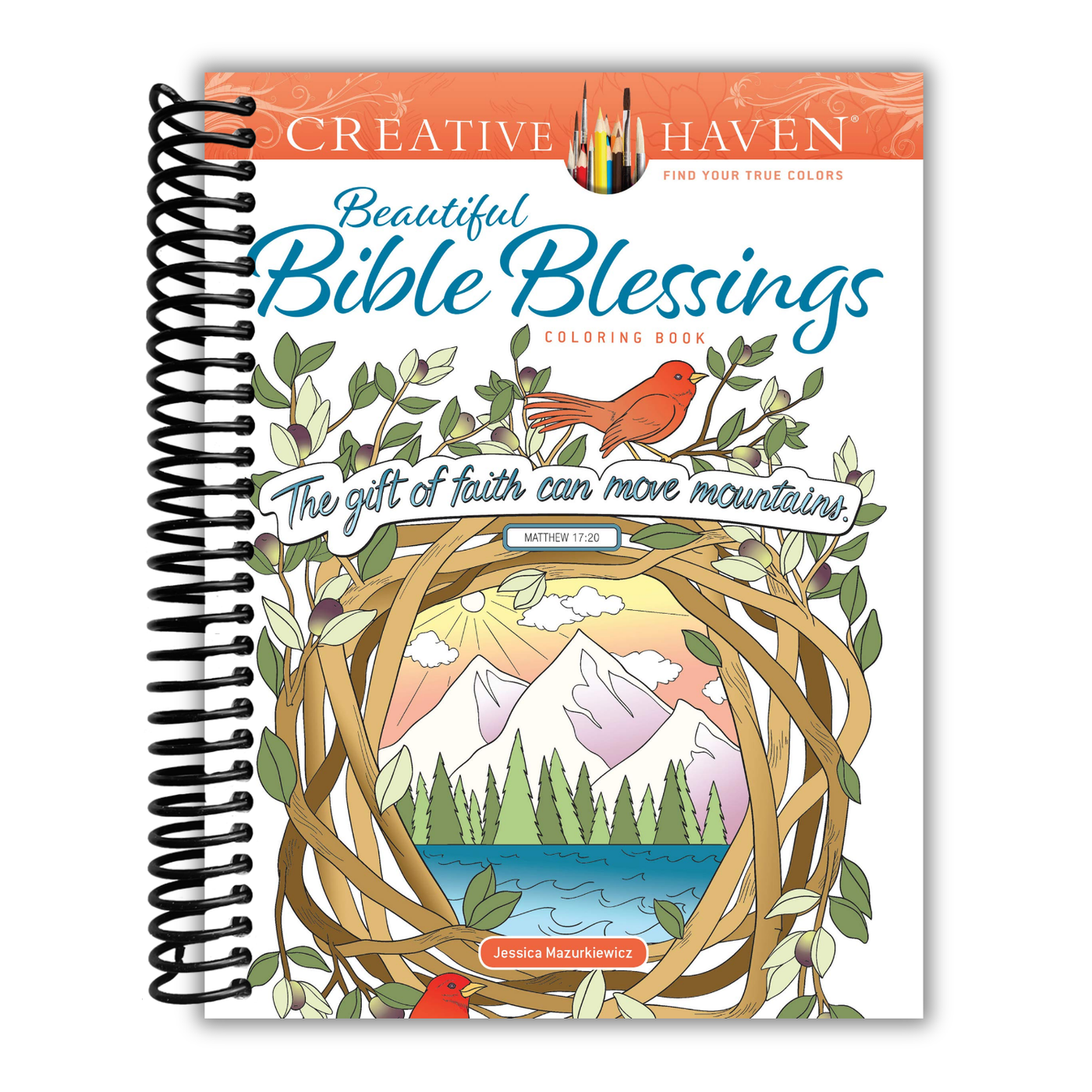 Creative Haven Beautiful Bible Blessings Coloring Book