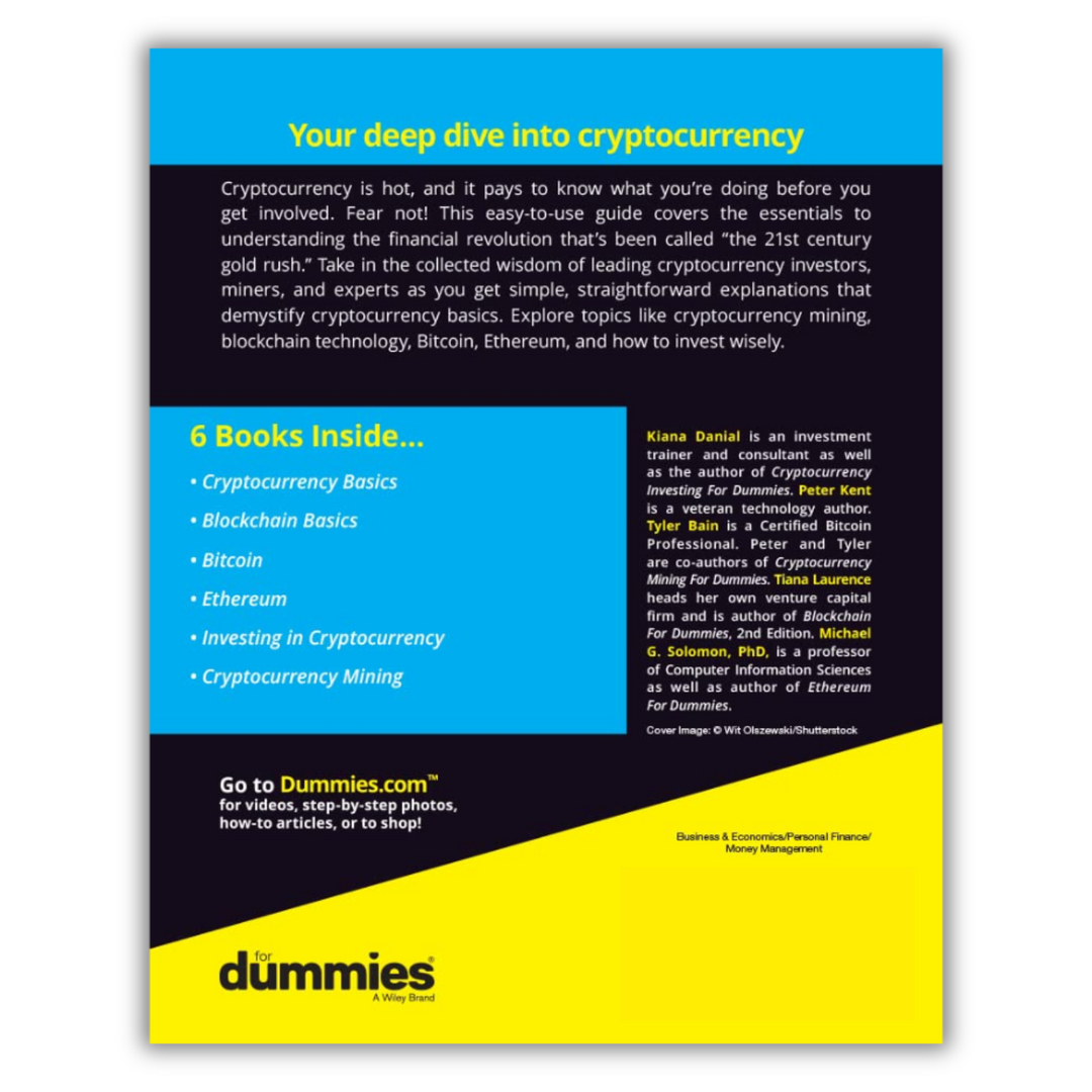 Cryptocurrency All-in-One For Dummies 1st Edition (Spiral Bound) – Lay it  Flat Publishing Group