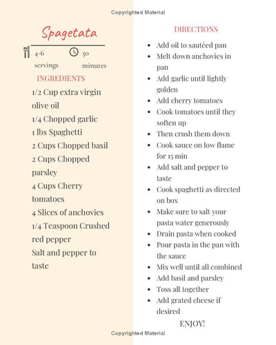 Spagetata Recipe