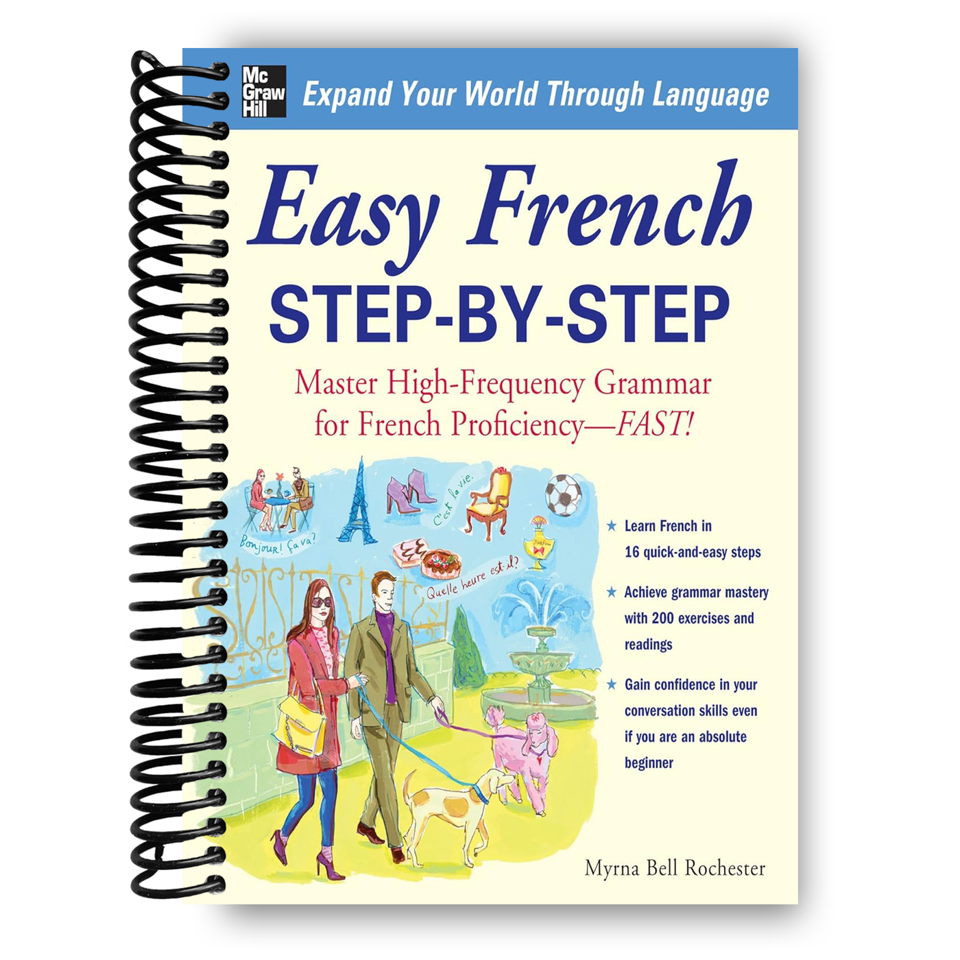 Easy French Step-by-Step (Spiral Bound)