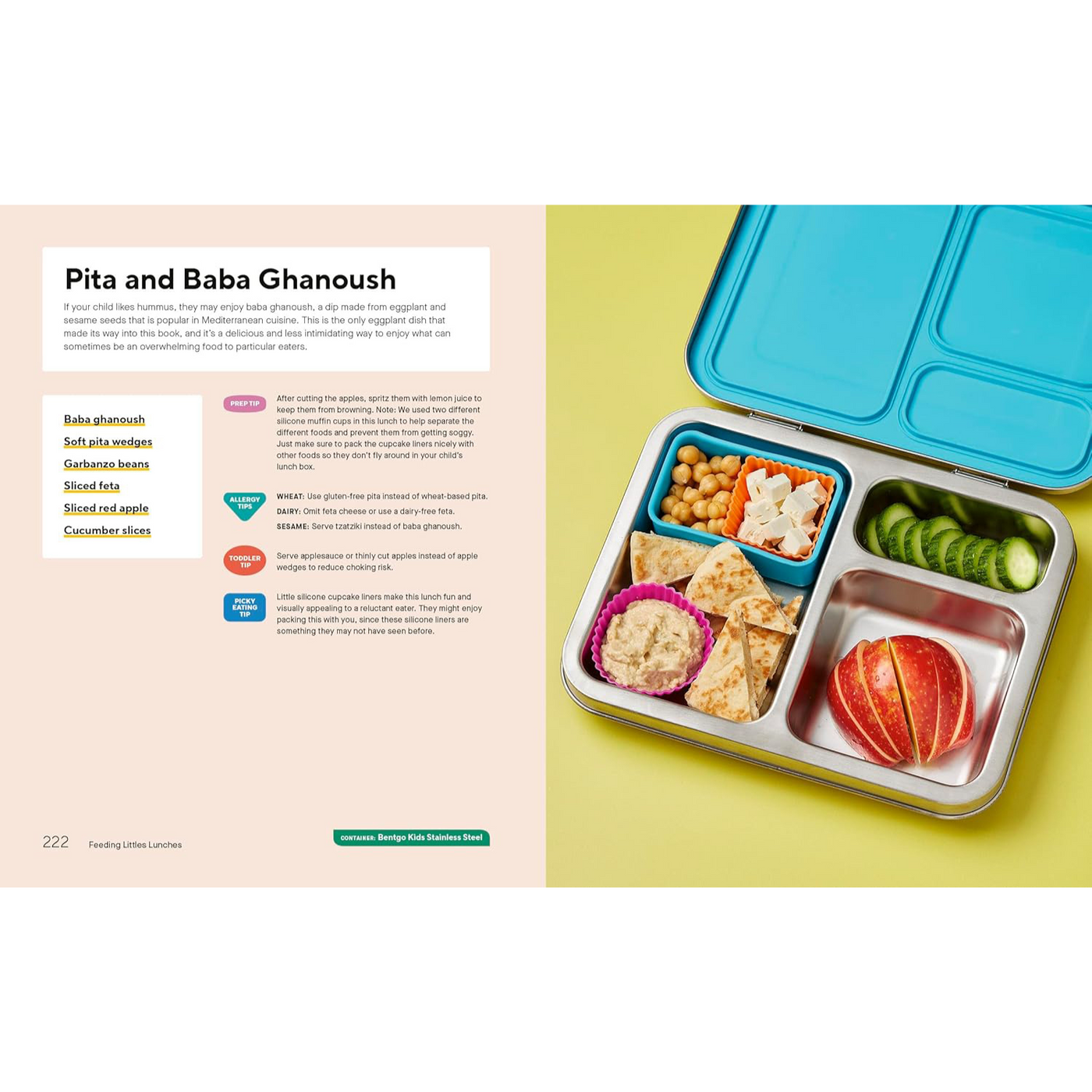 Page 222: Pita and Baba Ghanoush