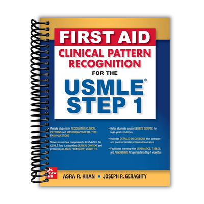 front cover of First Aid Clinical Pattern Recognition for the USMLE Step 1, 1st Edition