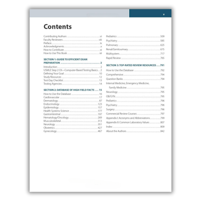 Table of Contents