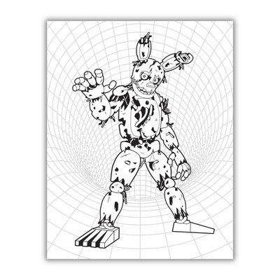 inside image of Five Nights at Freddy's Official Coloring Book