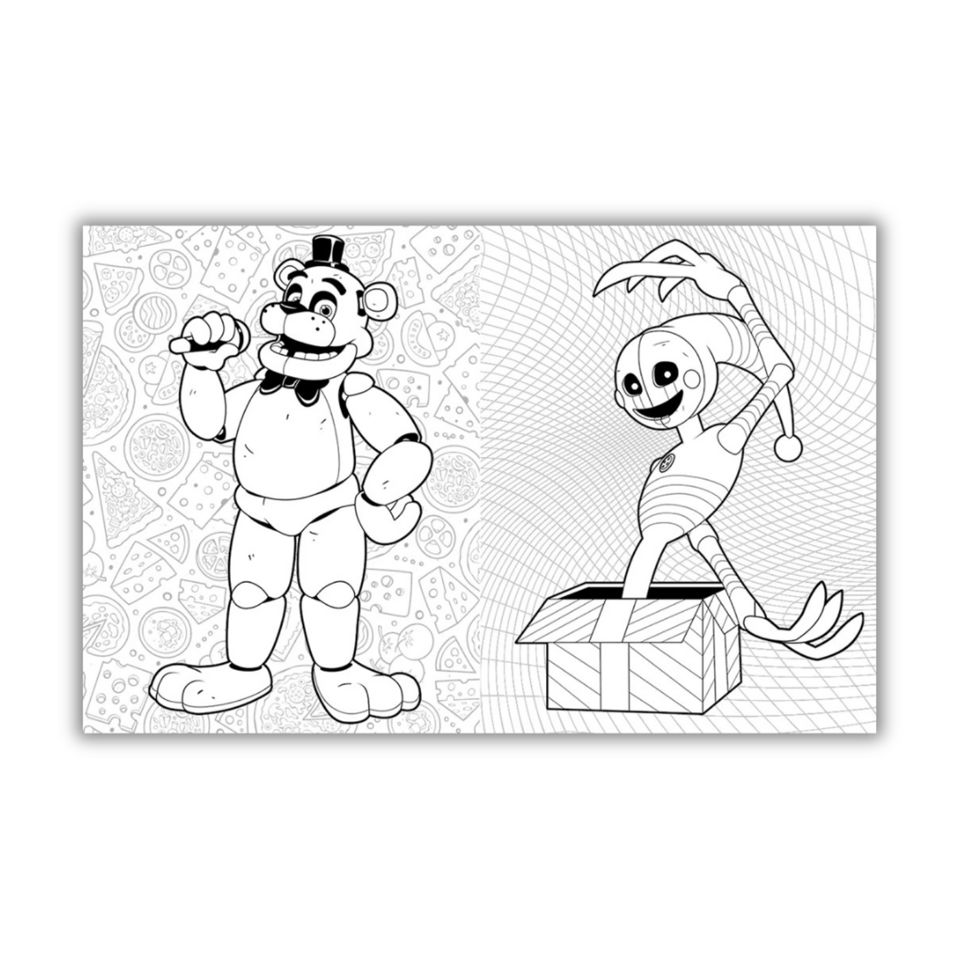 inside image of Five Nights at Freddy's Official Coloring Book