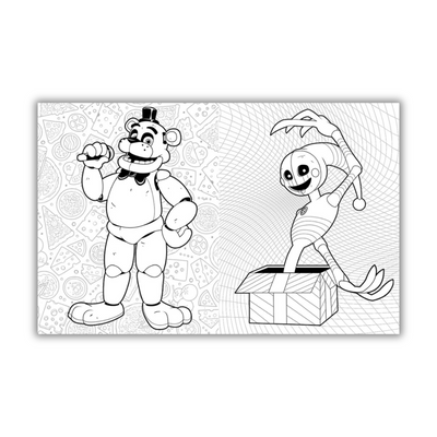 inside image of Five Nights at Freddy's Official Coloring Book