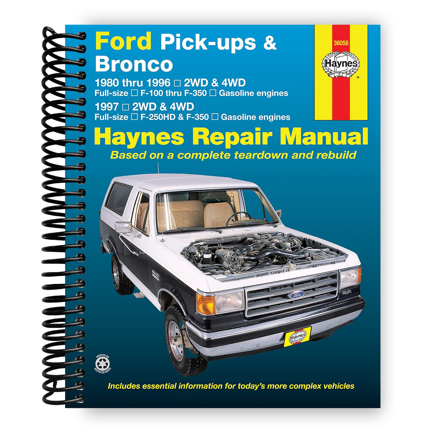 Front Cover of Ford Pick-ups F-100, F-150, F-250 & Bronco (80-96) & F-250HD & F-350 (97)