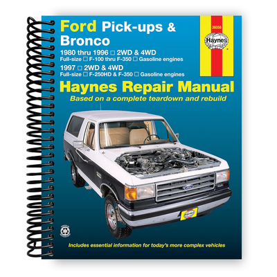 Front Cover of Ford Pick-ups F-100, F-150, F-250 & Bronco (80-96) & F-250HD & F-350 (97)