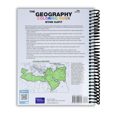 Back cover of the Geography Coloring Book