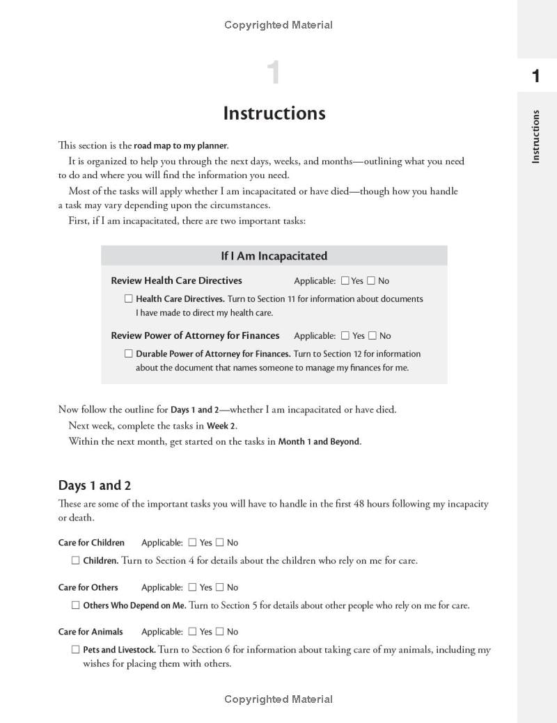 Instructions