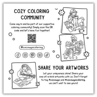Inside Girl Moments: Coloring Book for Adults and Teens Featuring Cute Cozy Daily Activities for Relaxation (Spiral Bound) 3
