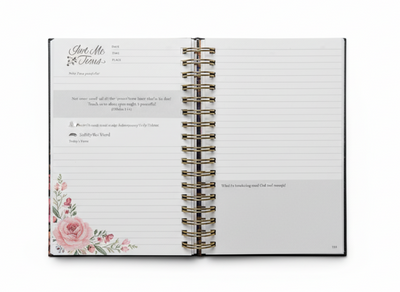 Give Me Jesus Journal Prayer Journal — Hardcover, Gold Wire-O (Green)