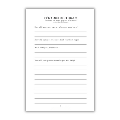 inside page of Grandfather, I Want to Hear Your Story