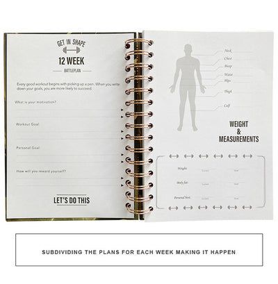 Inside Image of Fitness Journal: Growth Edition (12 week battleplan)