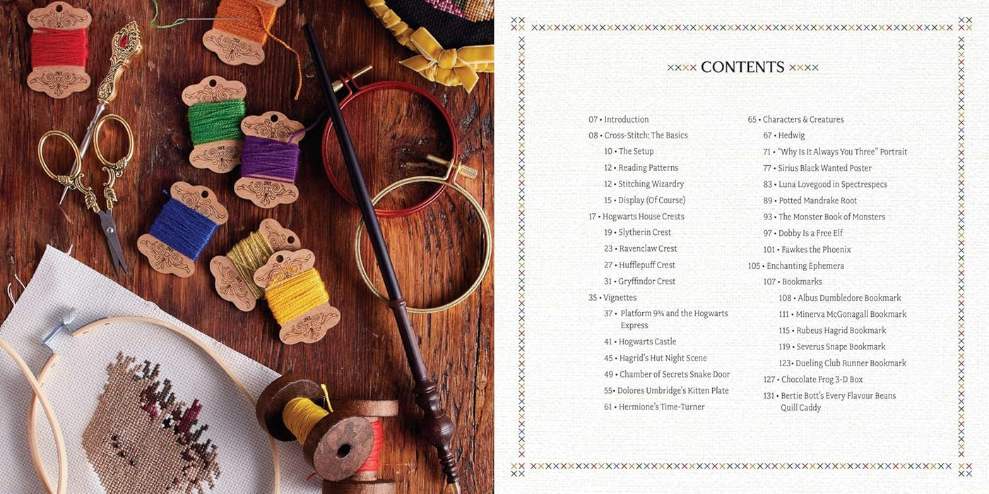 Inside Image of Harry Potter: The Official Hogwarts Book of Cross-Stitch