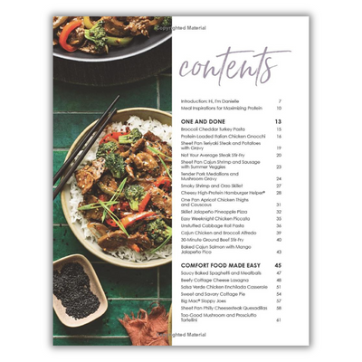 Table of Contents of High Protein Macros Made Easy