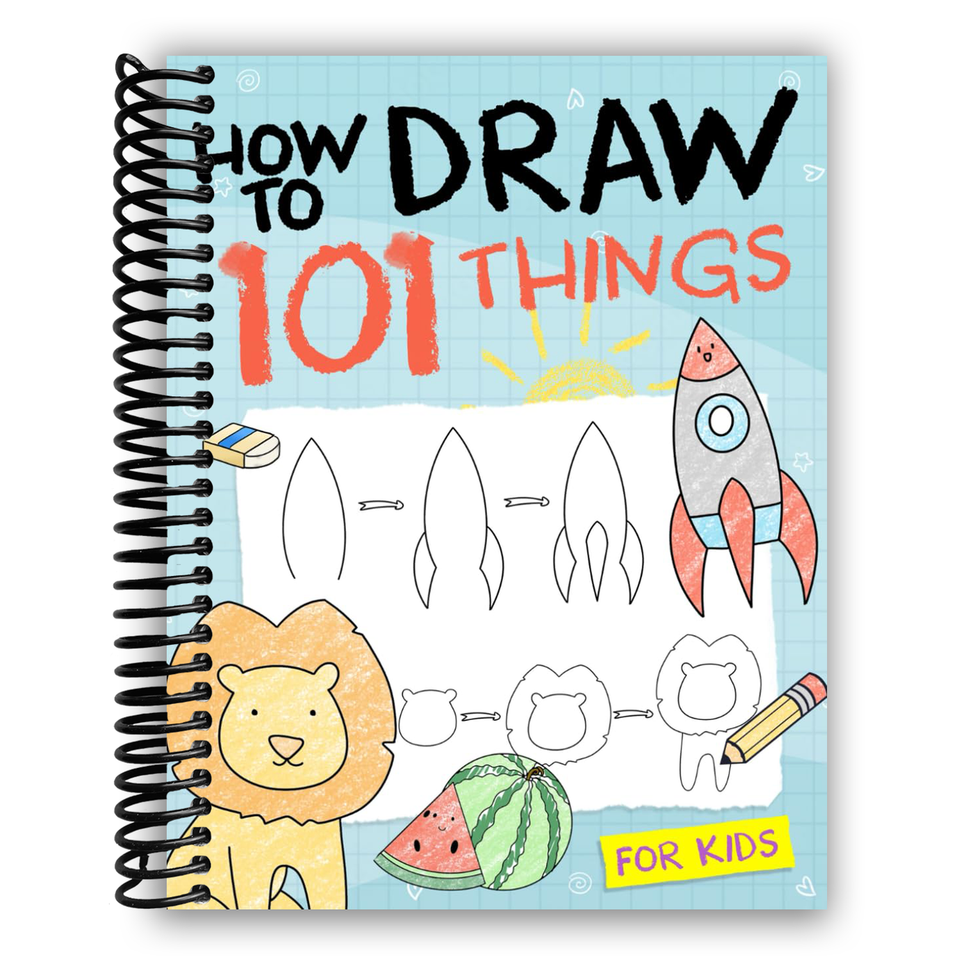 How To Draw 101 Things For Kids (Spiral Bound) – Lay it Flat Publishing ...