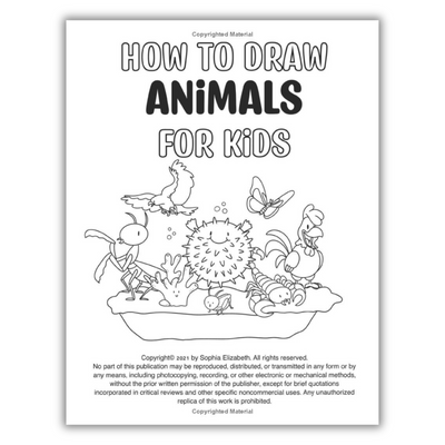 How to Draw 101 Cute Animals: For Kids (Spiral Bound)