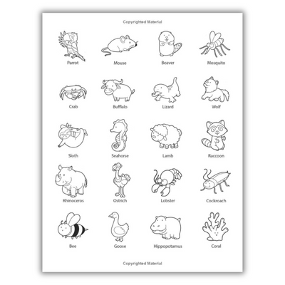 How to Draw 101 Cute Animals: For Kids (Spiral Bound)