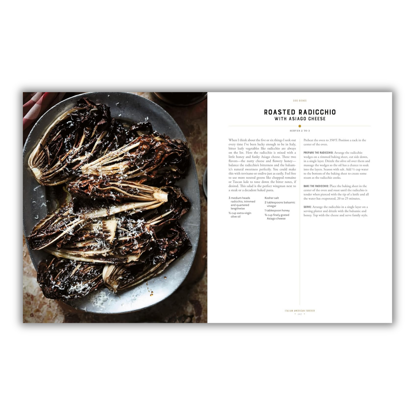 Page 207: Roasted Radicchio with Asiago Cheese