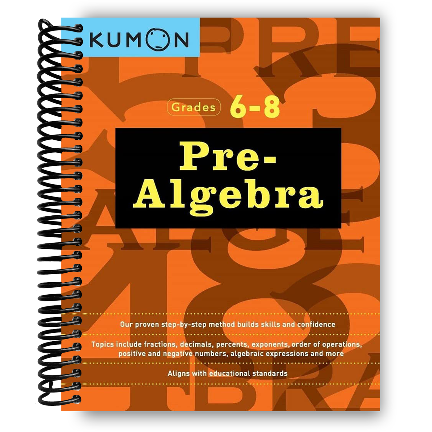 Kumon Pre Algebra-Grades 6-8 Workbook (Spiral Bound)