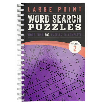 Front Cover of Large Print Word Search Puzzles Volume 2