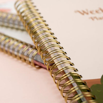 Metal coil keeping the planner sturdy and durable