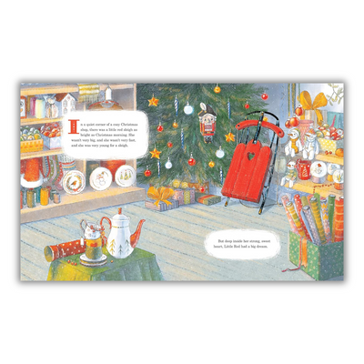 inside page of Little Red Sleigh