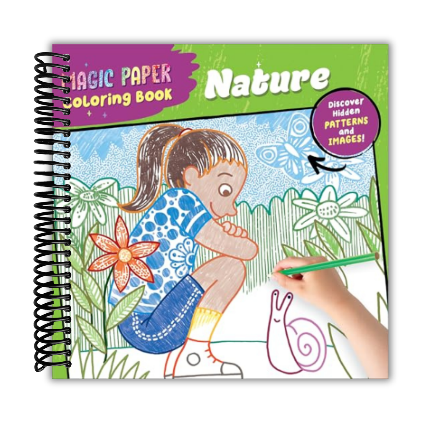 Magic Paper Coloring Book: Nature: Discover Hidden Patterns and Images ...