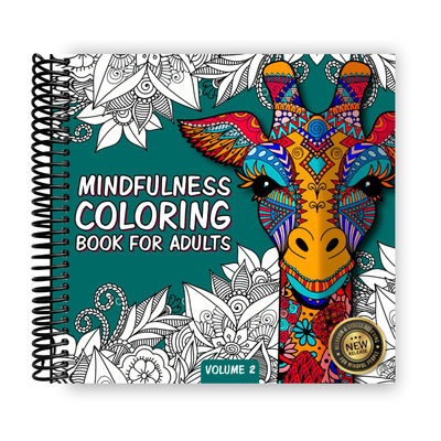 Front cover of Mindfulness Coloring Book For Adults