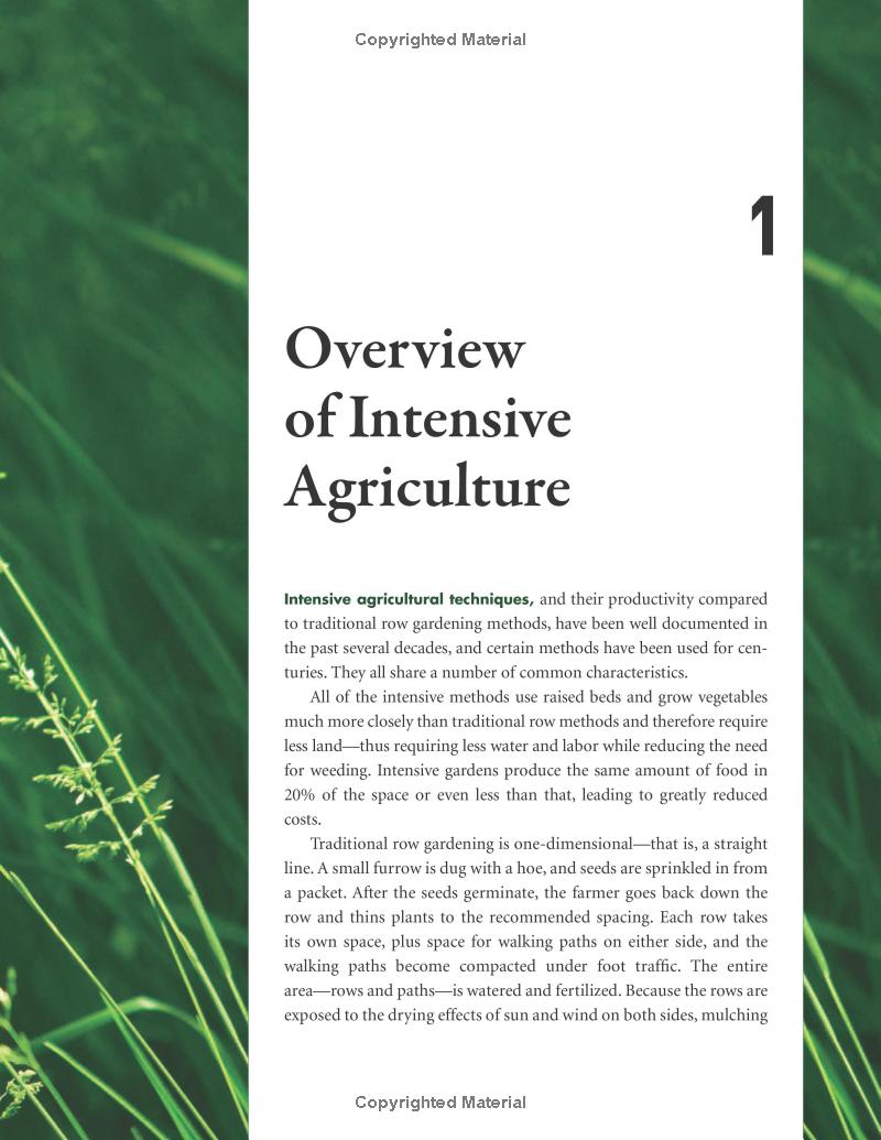 Chapter 1: Overview of Intensive Agriculture