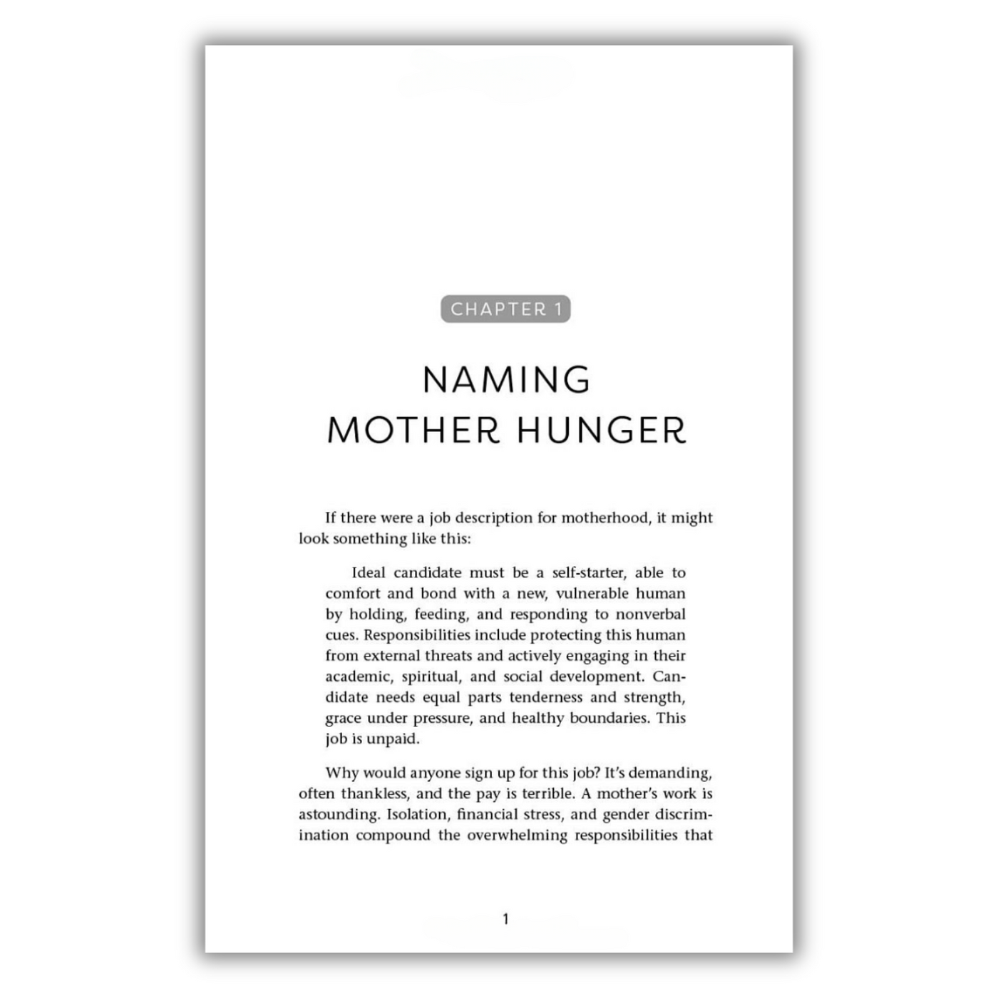 Chapter 1: Naming Mother Hunger 