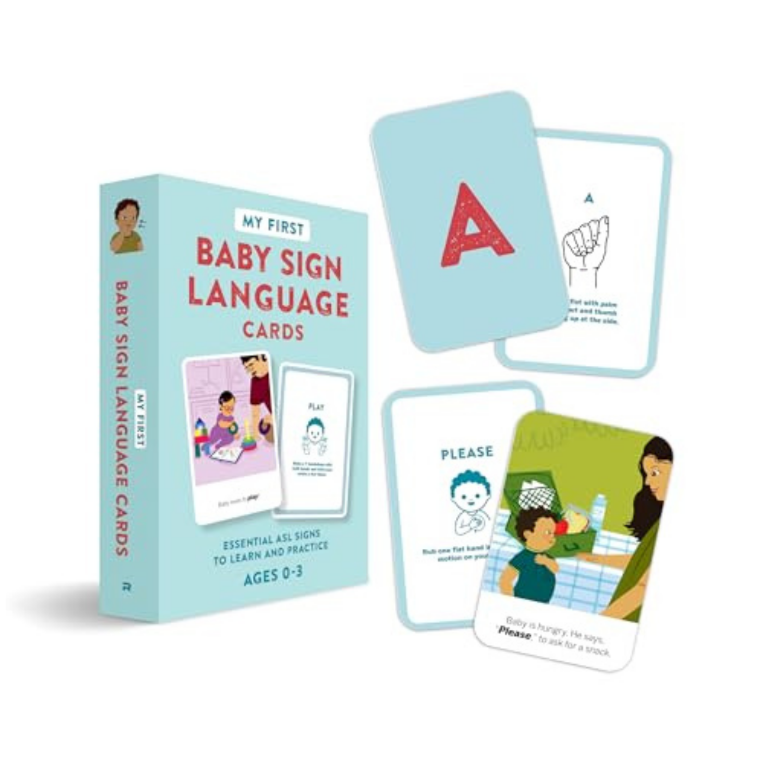 My First Baby Sign Language Flash Cards: Essential ASL Signs to Learn ...