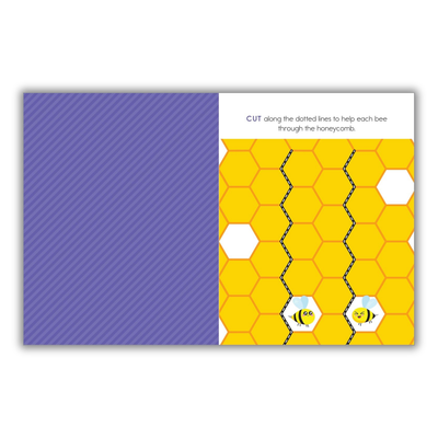 Inside My First Scissor Skills Workbook: Cut-and-Paste Activities to Build Hand-Eye Coordination and Fine Motor Skills (Spiral Bound) 2