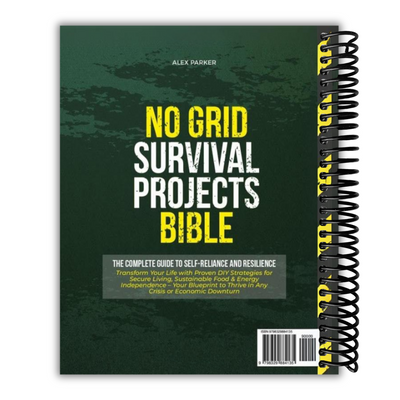 back cover of NO GRID SURVIVAL PROJECTS BIBLE