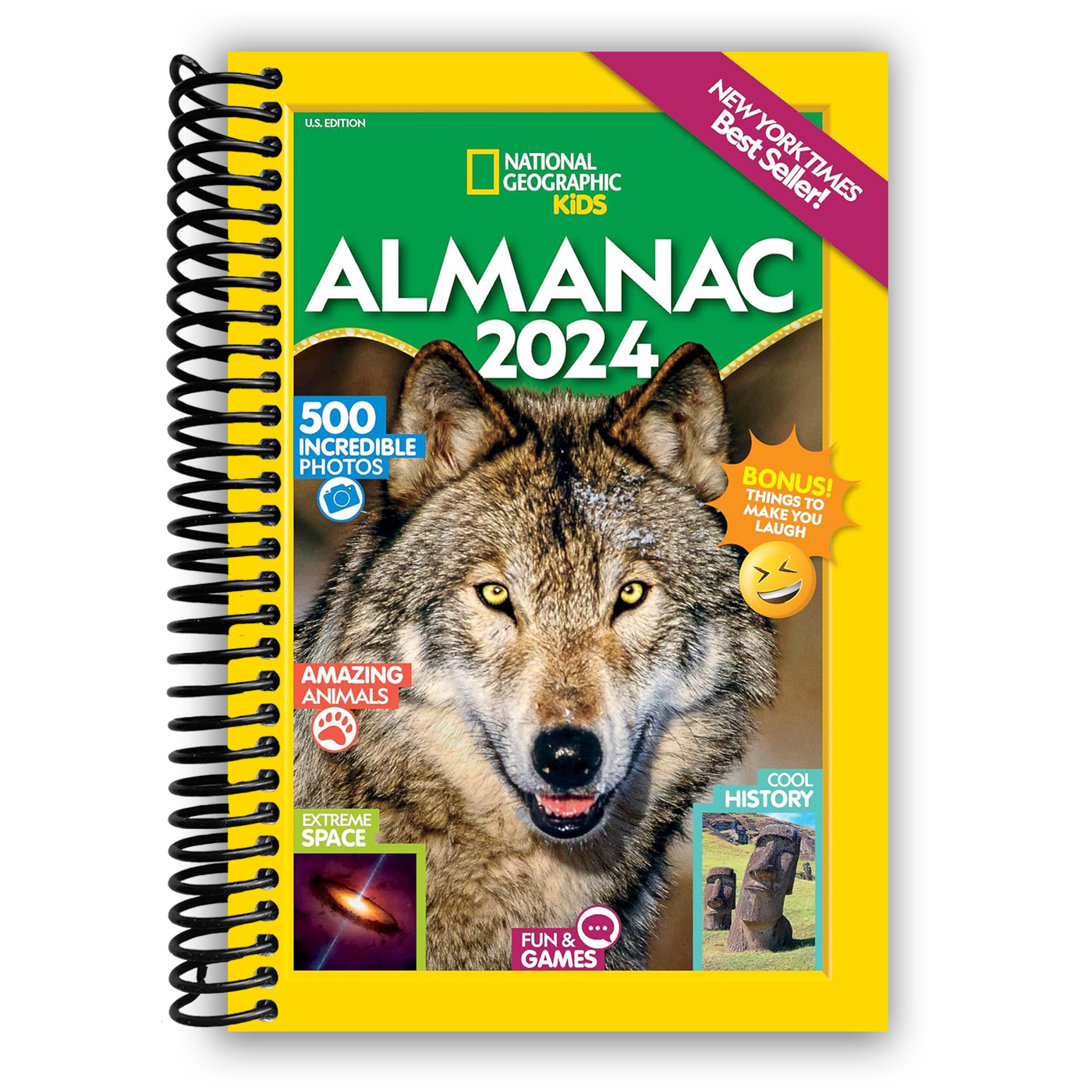 National Geographic Kids Almanac 2024 (Spiral Bound)