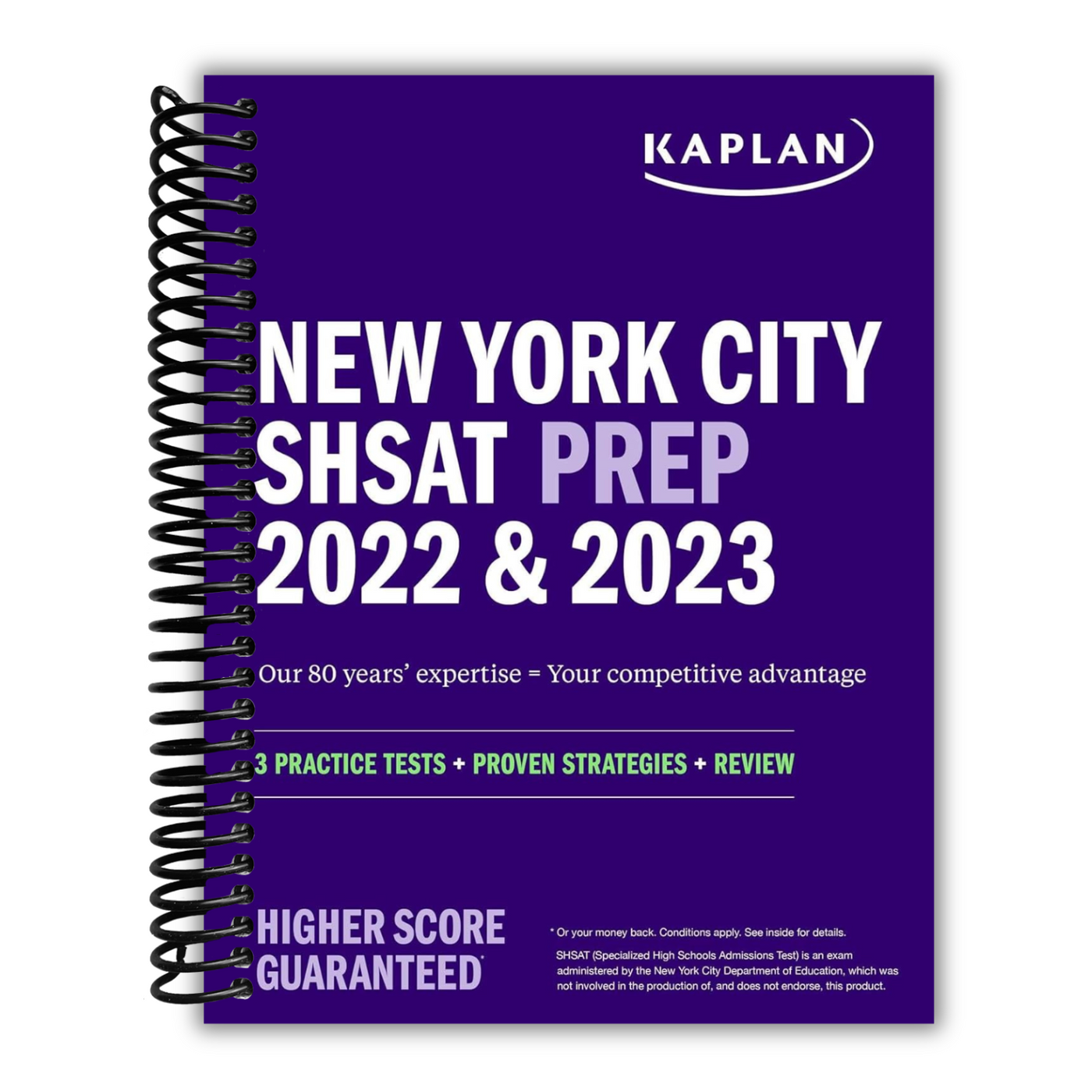 Front cover of the New York City SHSAT Prep 2022 & 2023