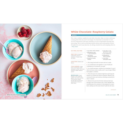 White Chocolate-Raspberry Gelato