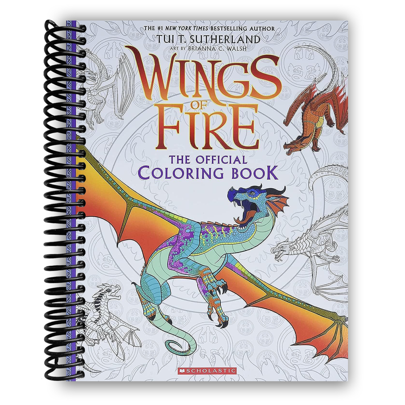 Official Wings of Fire Coloring Book(Spiral Bound)