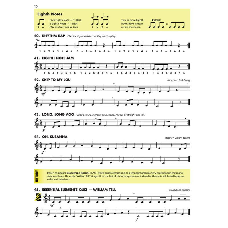Essential Elements for Band – Bb Clarinet Book 1 with EEi | Beginner C ...