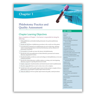 Chapter 1: Phlebotomy Practice and Quality Assessment